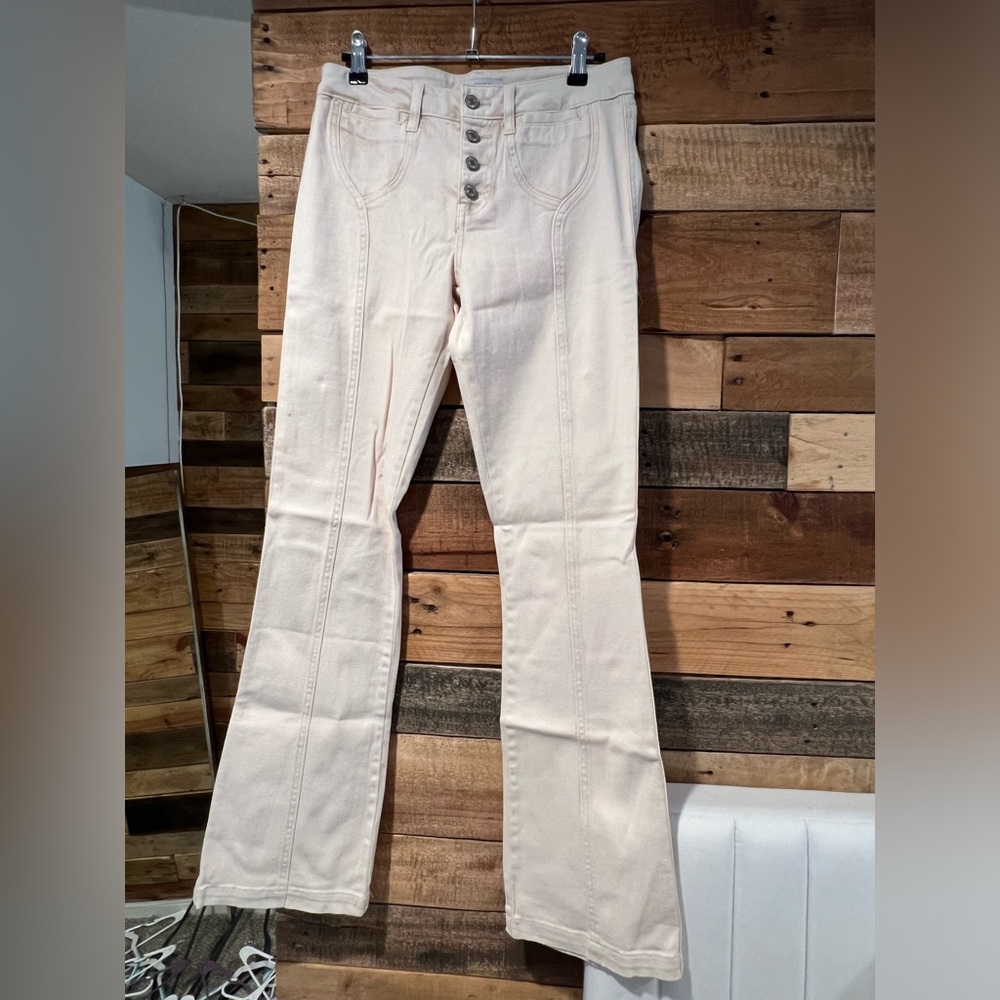 Light cream jeans